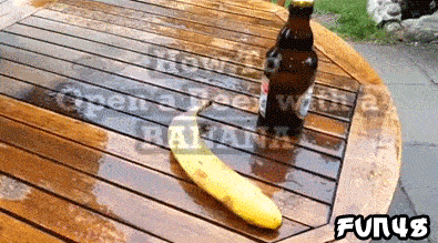 怎样用香蕉开啤酒瓶